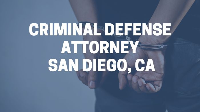 San diego attorney lawyer defense criminal