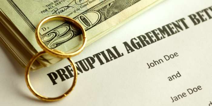 Prenuptial lawyer agreements