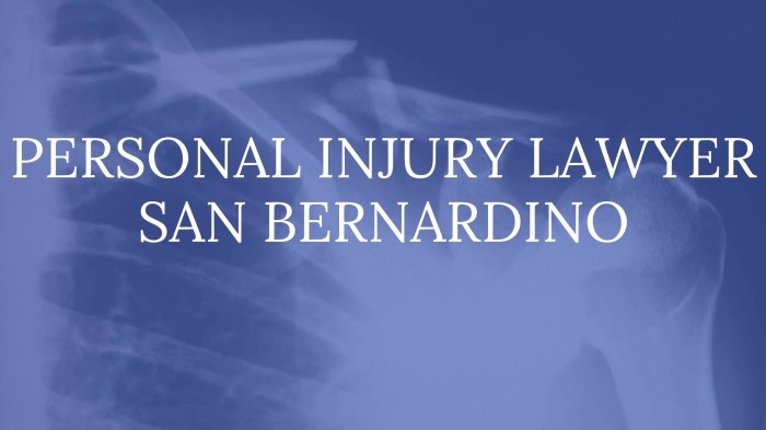 San injury bernardino personal case do