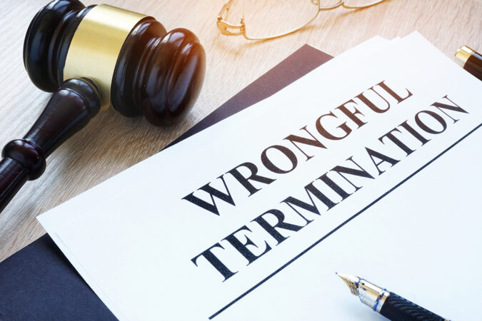 Termination wrongful lawyer terminated