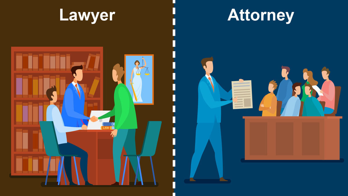 Attorney lawyer words confused